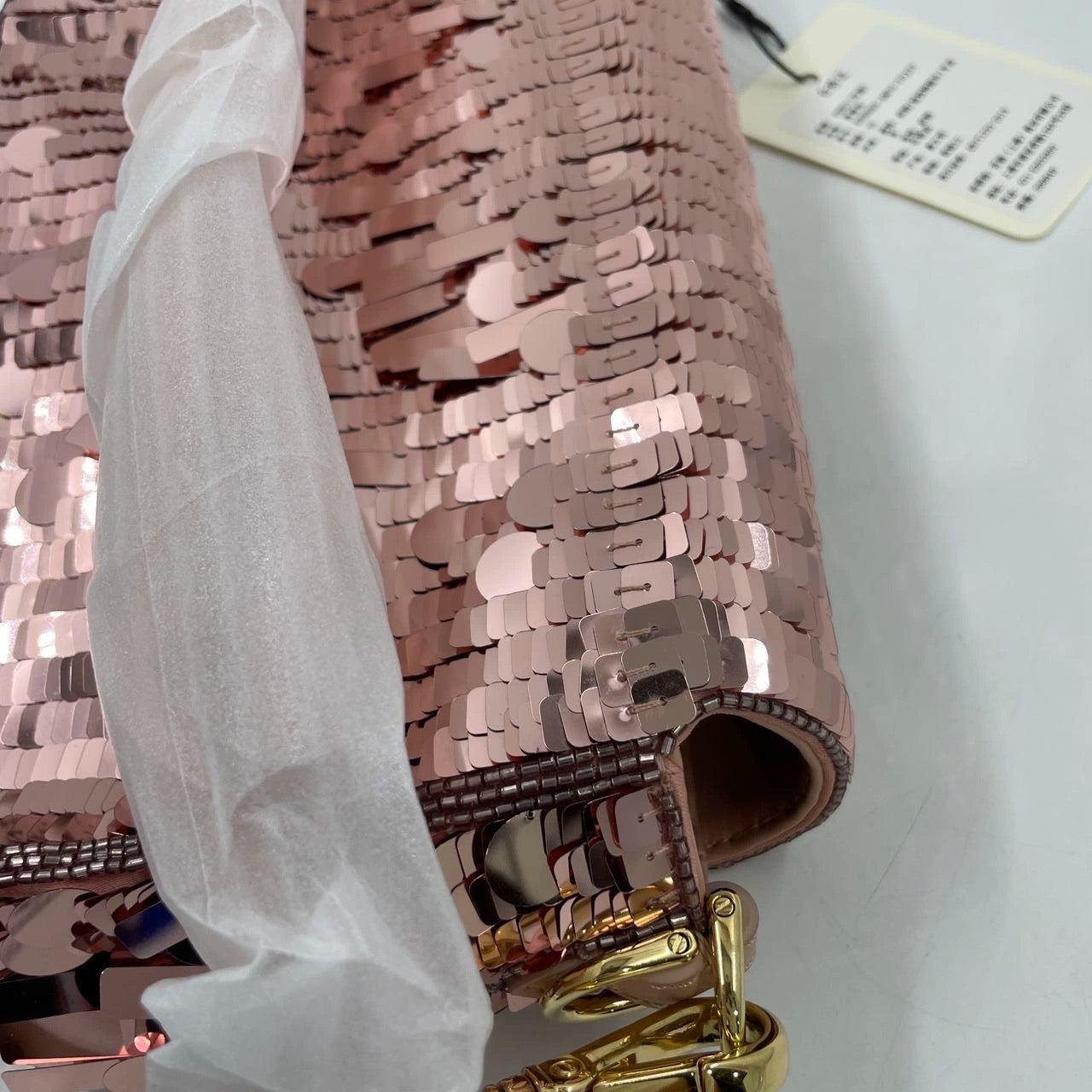 Fendi Baguette Glitter Pailletten Vitello Grace Sex & the City Baby Pink 12