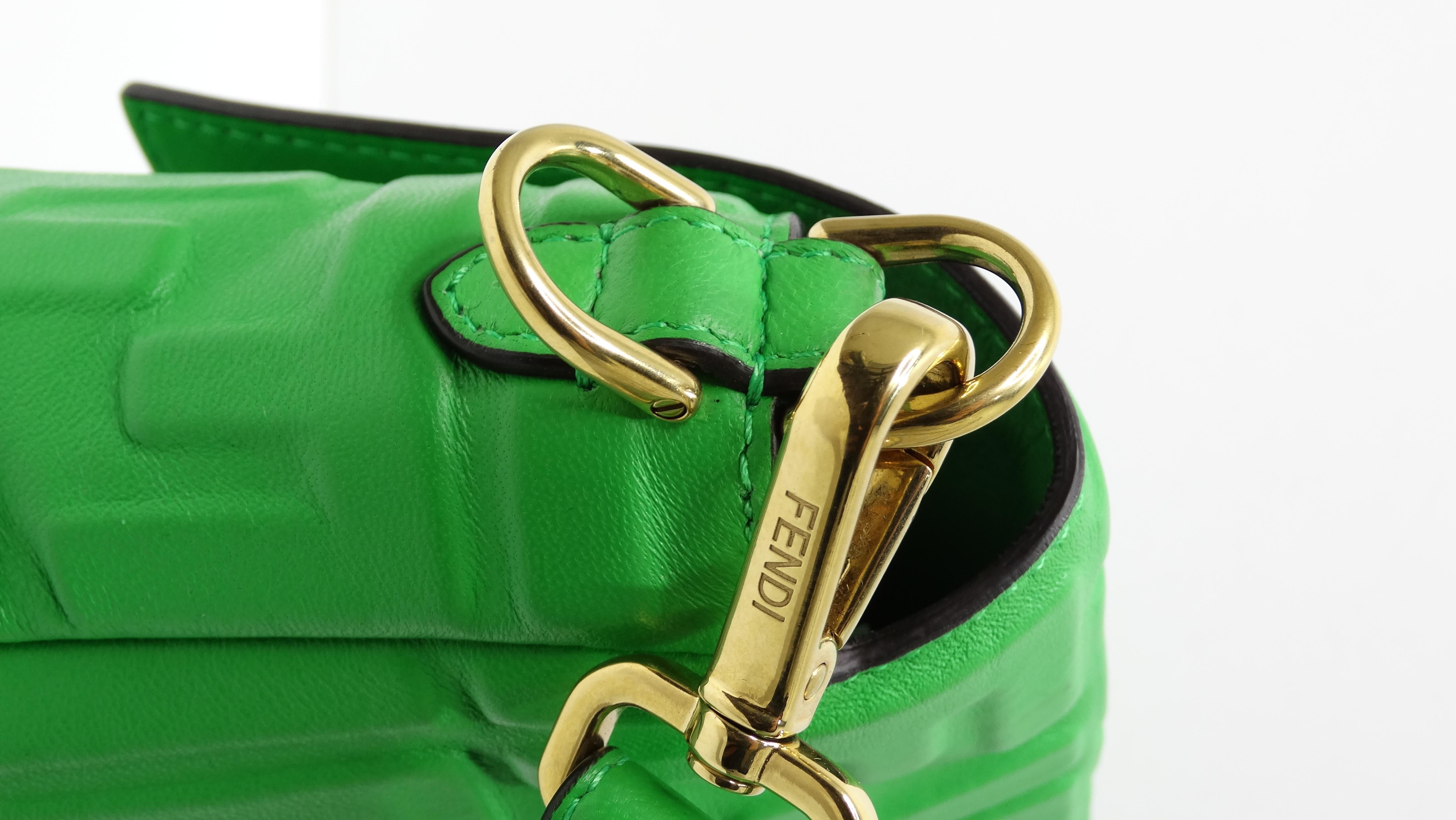 Fendi Baguette Green Nappa Leather Bag 1