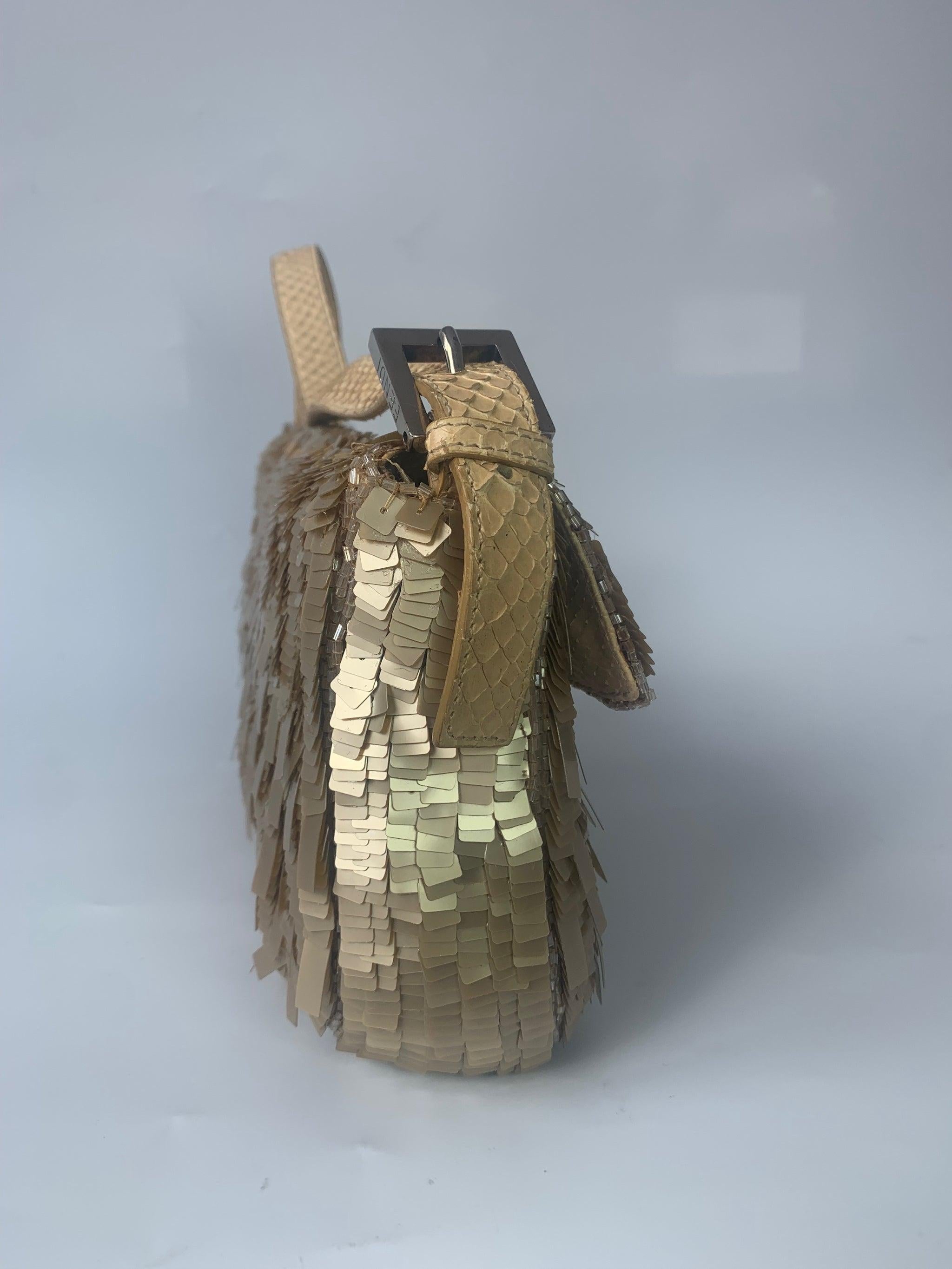 gold fendi baguette
