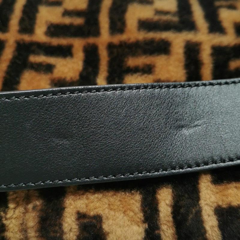 Fendi Baguette Large Shearling Vitello Dolce Marco FF Tobacco Black Brown Zucca For Sale 11