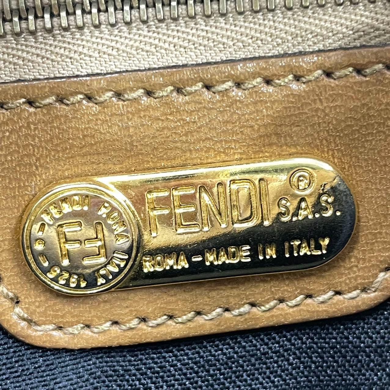 Fendi Baguette Light Camel Brown Suede Leather Shoulder Bag For Sale 5