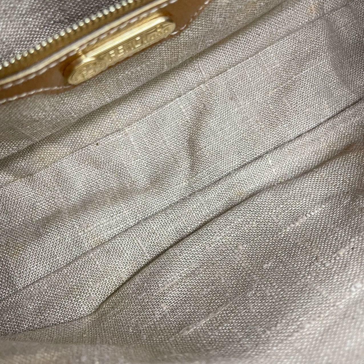 FENDI Baguette Lilac Purple Glitter beads and Gold Leather 3