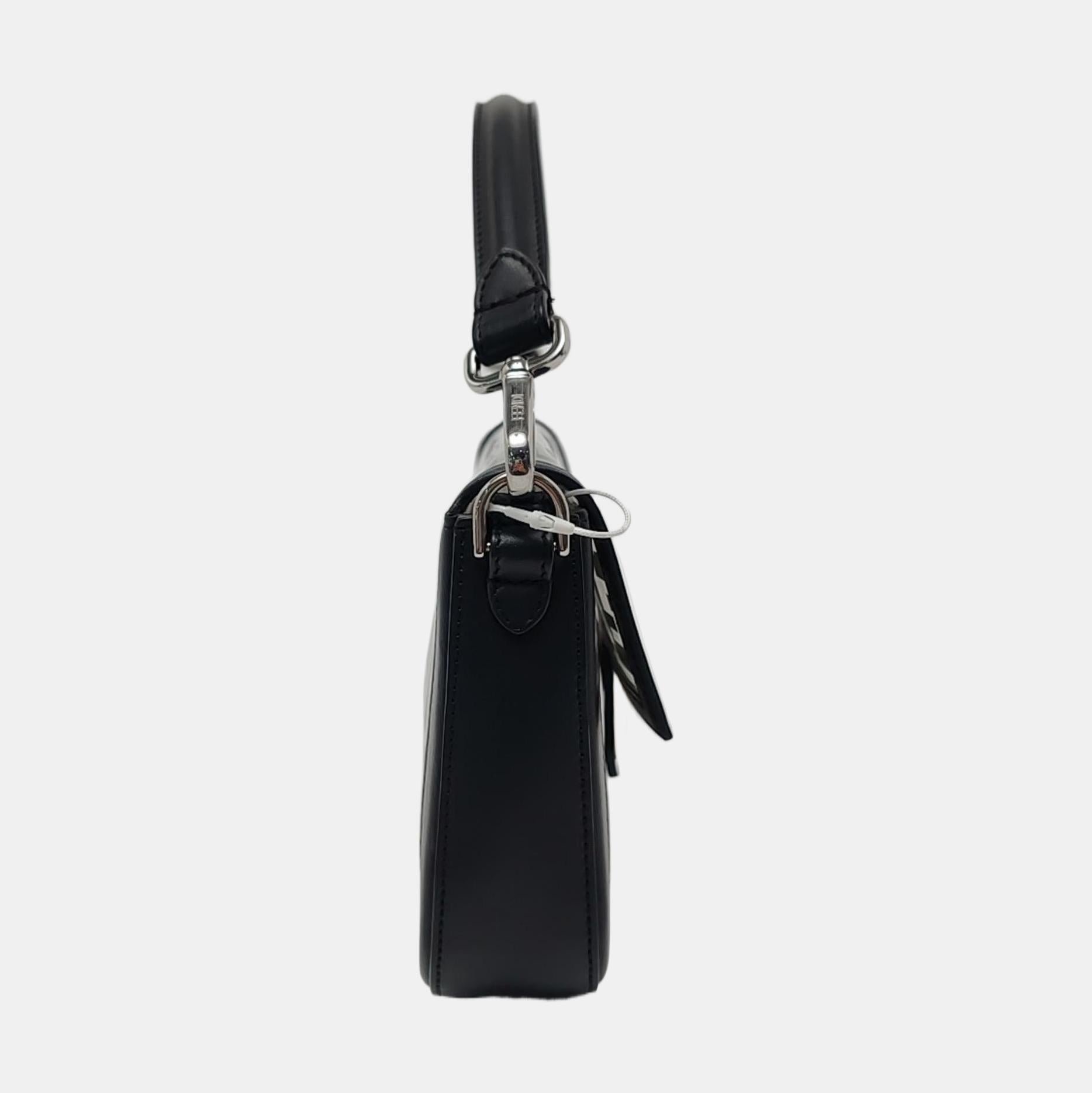 Fendi Baguette Medium Transparent PVC Black Zucca Crossbody Bag im Zustand „Gut“ im Angebot in AUBERVILLIERS, FR