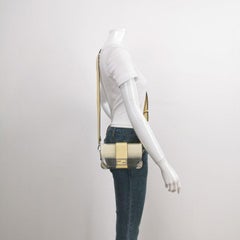Fendi Baguette Mini Box Gelb/Klar Acryl Plexiglas & Leder Crossbody Tasche