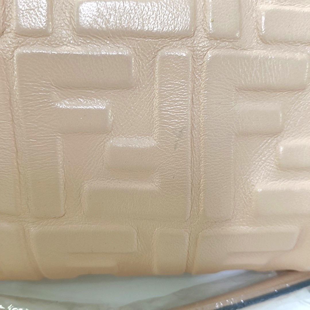 Fendi Baguette Mini Pale Pink Nappa Leather Crossbody Bag For Sale 3
