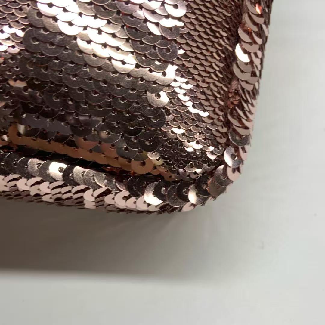 Fendi Baguette Mini Rosa Glitter Paillettes Borsa a tracolla Speciale San Valentino in vendita 11