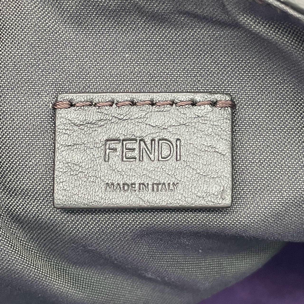 Fendi Baguette Mini Purple Suede Gold Hardware Crossbody Bag For Sale 14