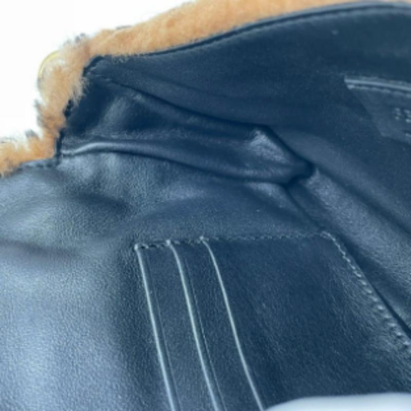 Fendi Baguette Mini Shearling Vitello Dolce Marco FF Tobacco Black Brown Zucca For Sale 11