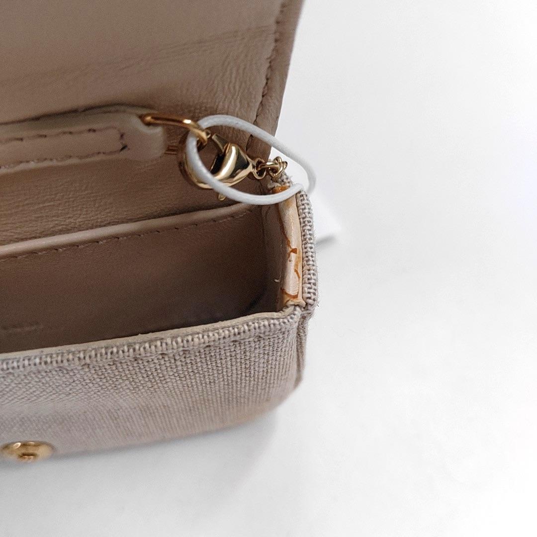 Fendi Baguette Nano Multicolore Canvas Chain Strap Crossbody Bag en vente 7