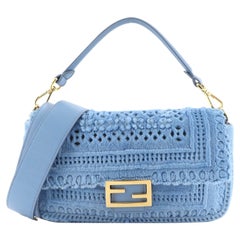 Fendi Baguette NM Bag Laser Cut Mink Medium