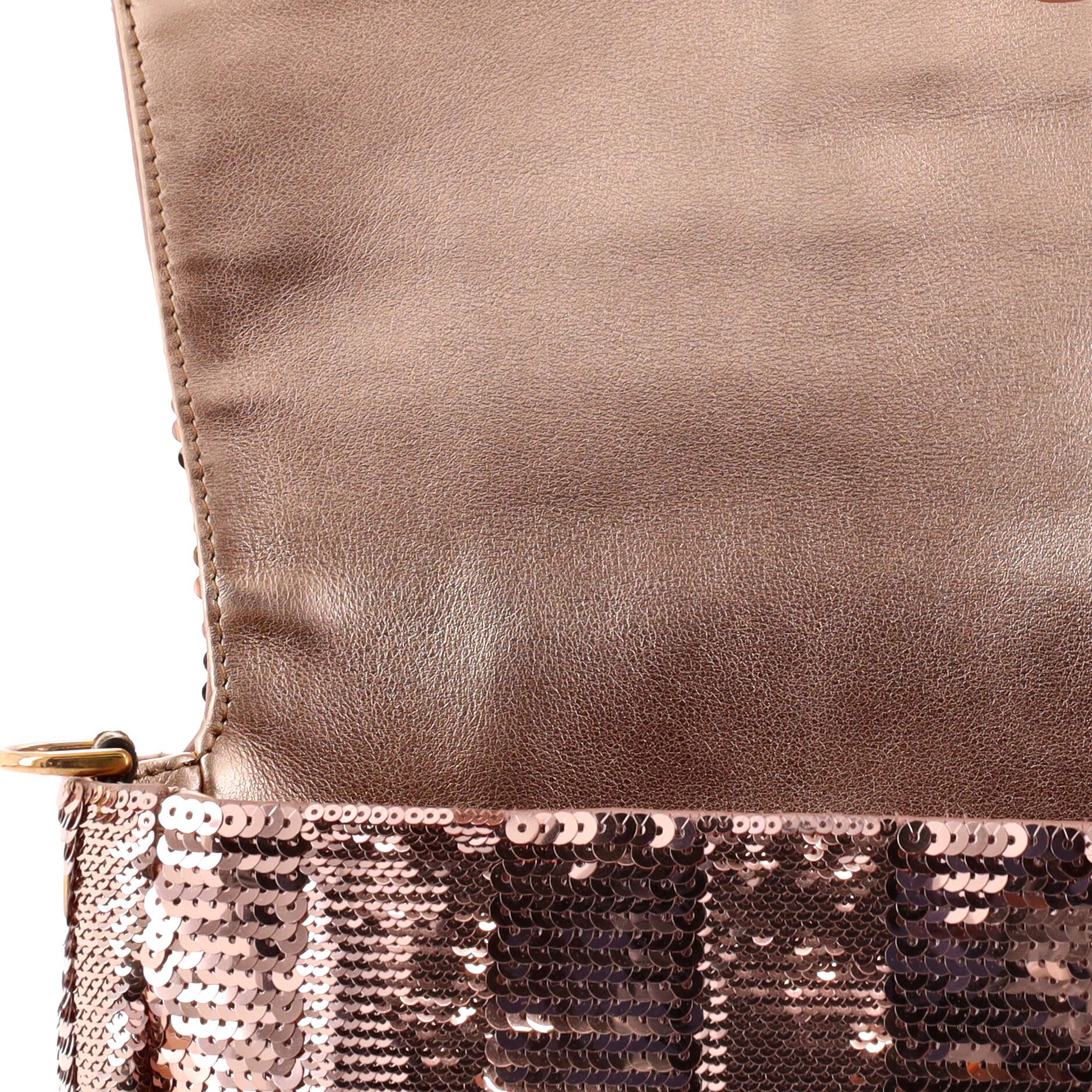 Fendi Baguette NM Bag Pequin Sequins Medium 2