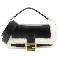 Fendi Baguette NM Bag Shearling And Leather Large 