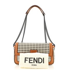 Fendi Baguette NM Bag Vichy Interlaced Leather Medium