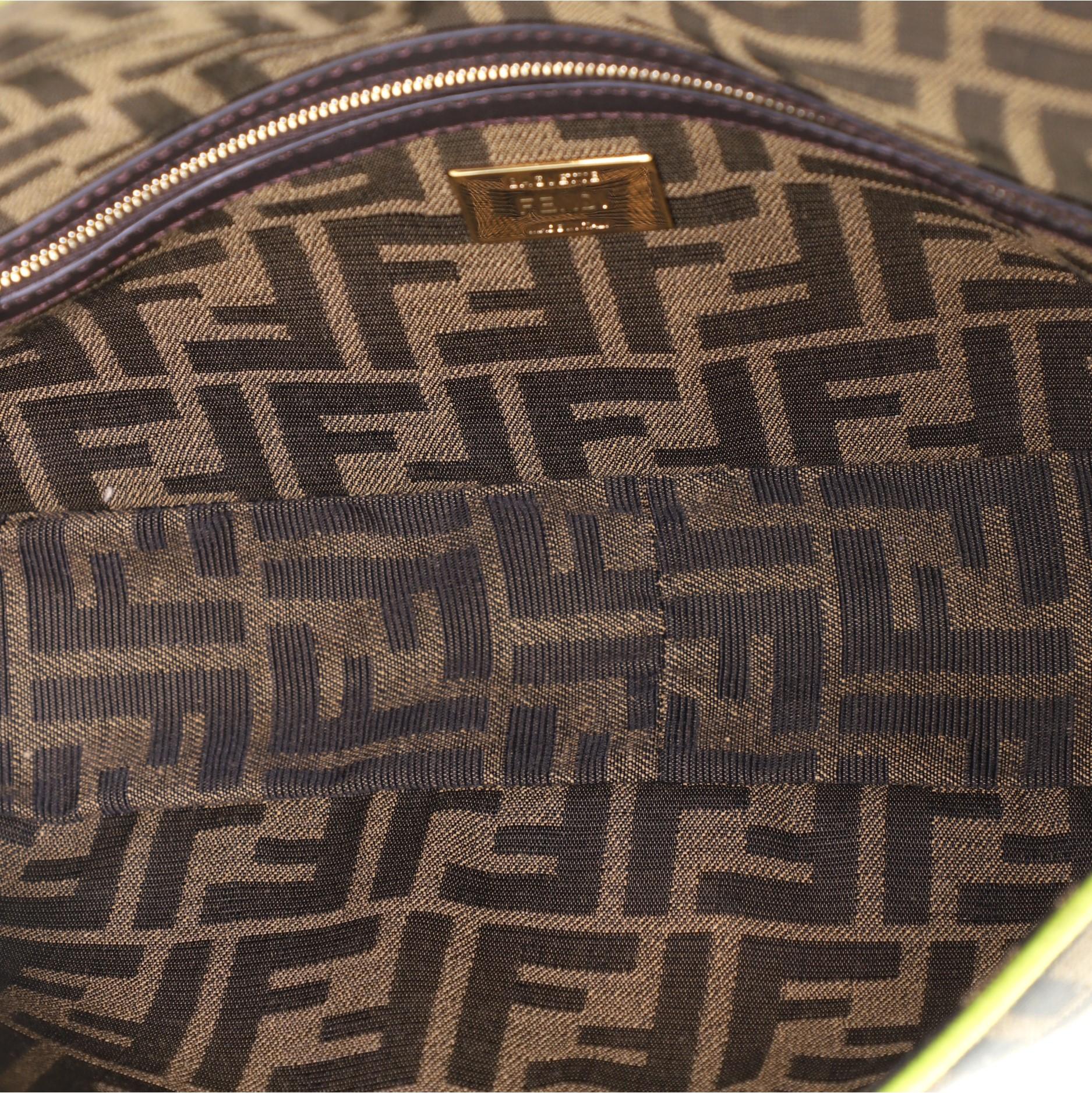 Fendi Baguette NM Tasche Zucca Segeltuch Medium für Damen oder Herren