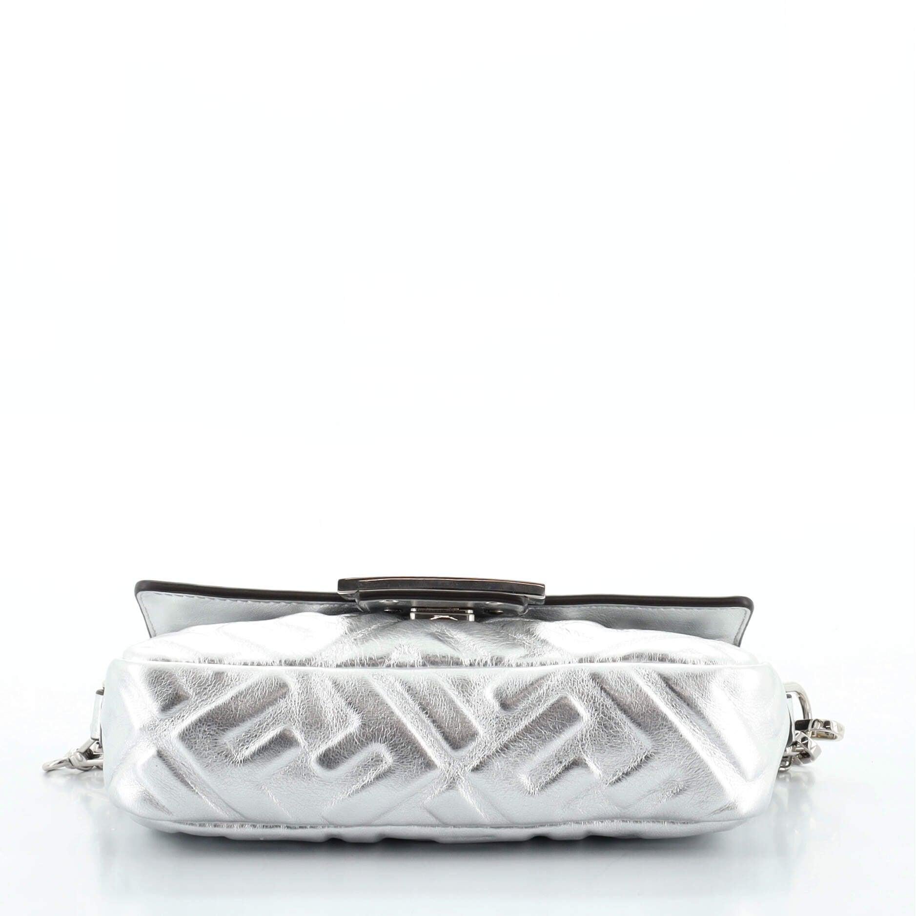 fendi baguette silver