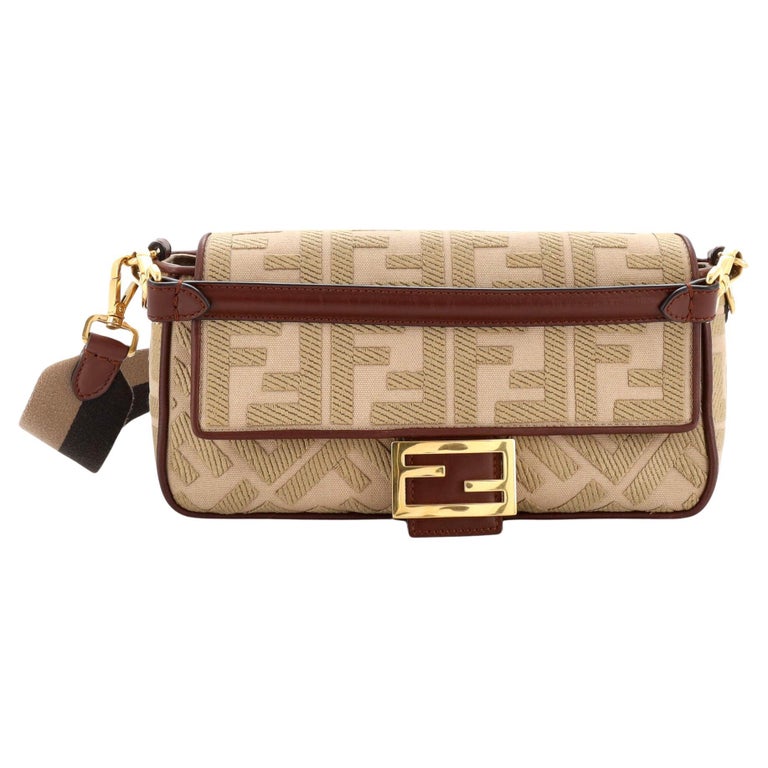 Fendi - Authenticated Clutch Bag - Leather Brown Plain for Women, Never Worn