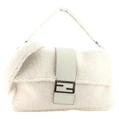 Fendi Baguette NM Shearling with Leather Large
