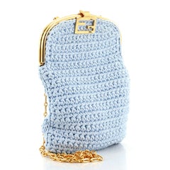 Fendi Baguette Phone Bag Woven Crochet Mini