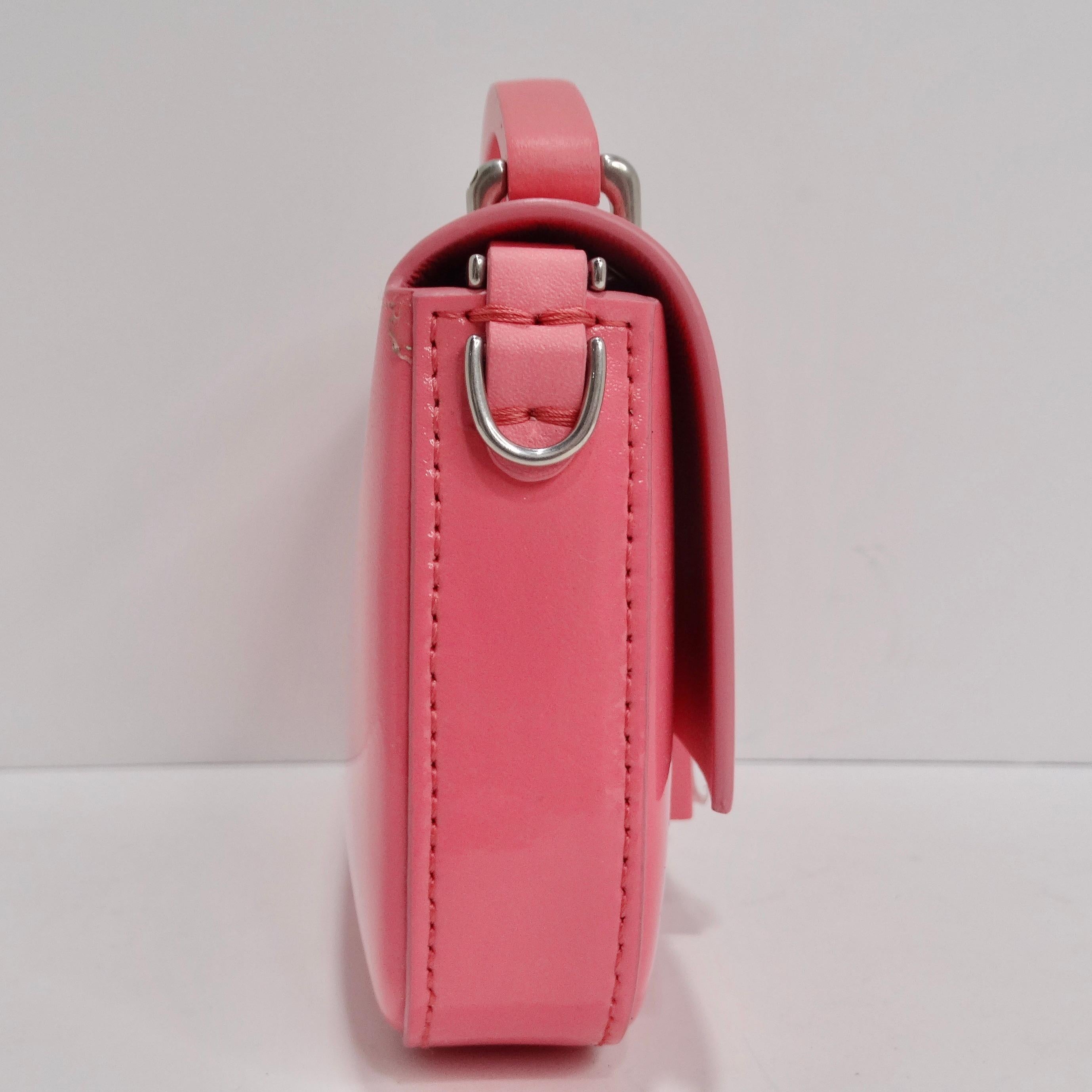 Fendi Baguette- Telefonbeutel in Rosa (Pink) im Angebot