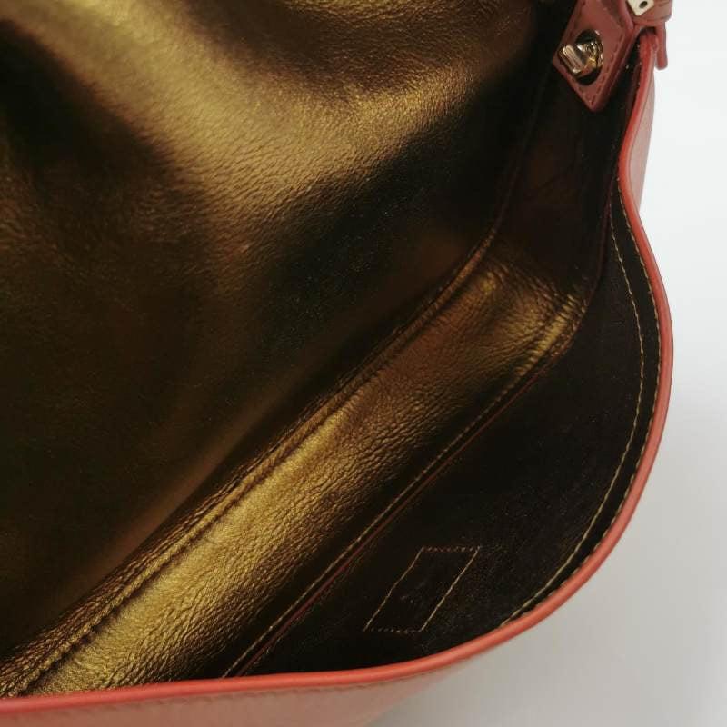 Fendi Baguette Pink Leather with Gold Studded Metal Buckle 4