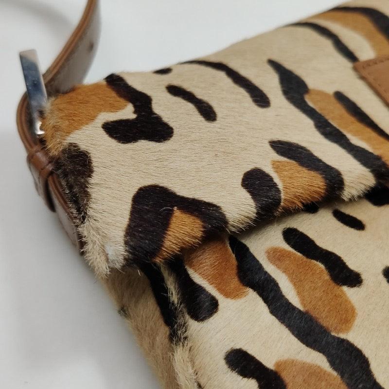 Fendi Baguette Pony hair in leopard print Brown 7