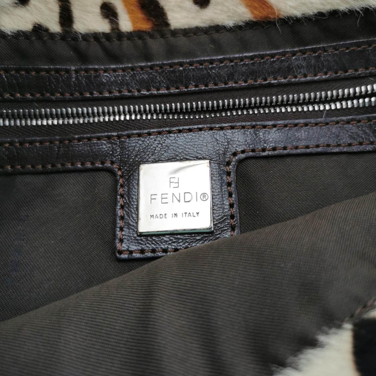 Fendi Baguette Pony hair in leopard print Brown 3