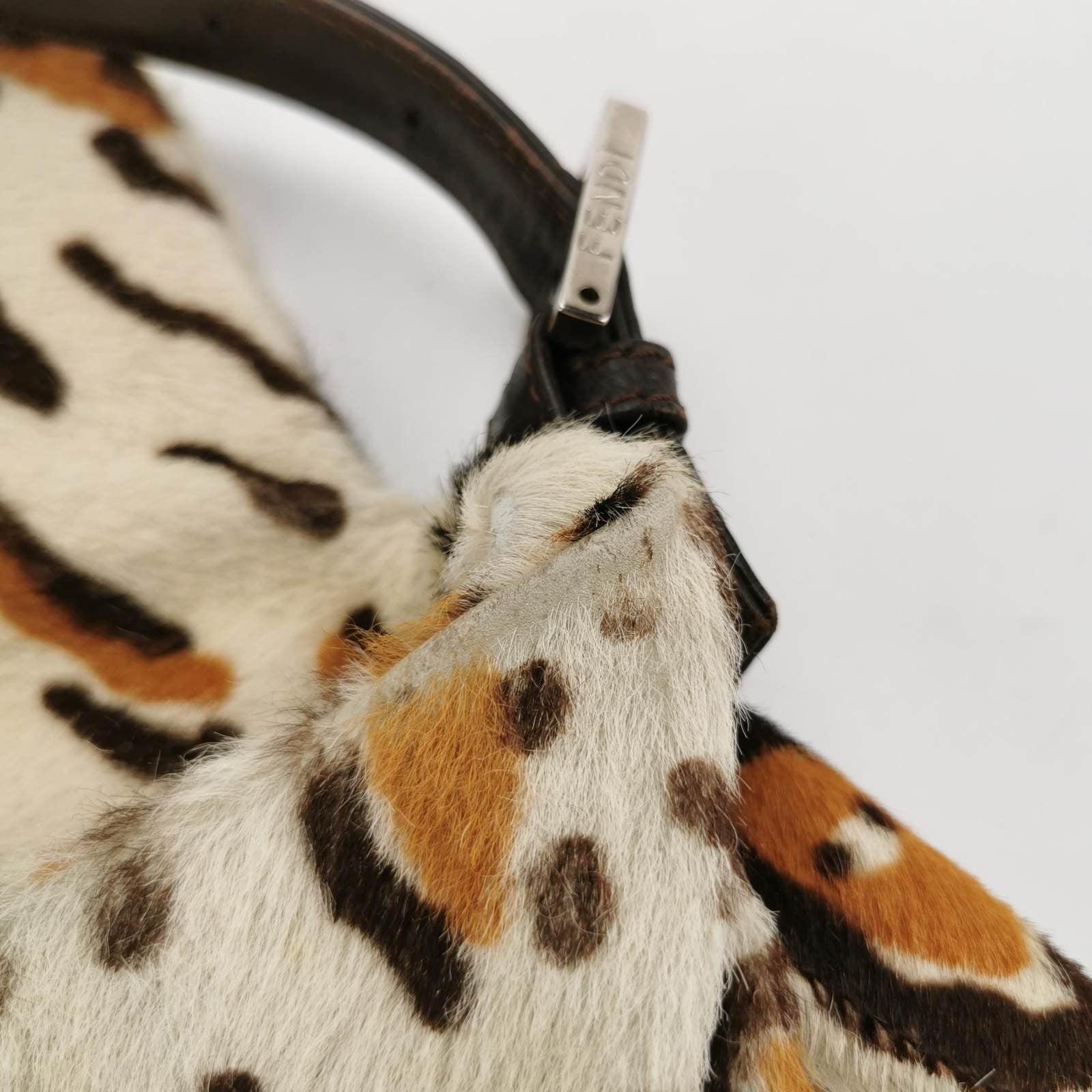 Fendi Baguette Pony hair in leopard print Brown 5