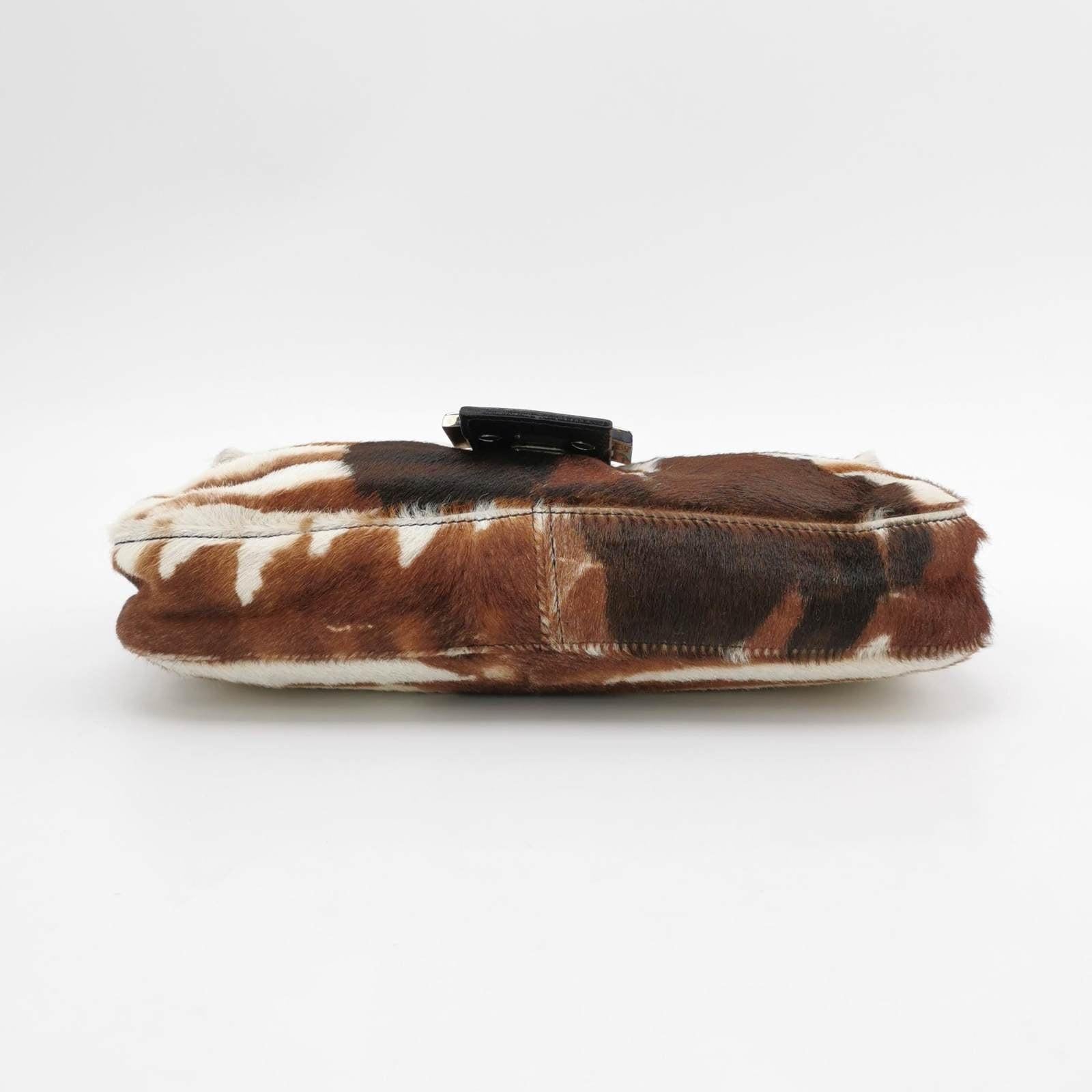 Fendi Baguette Pony-hair Style Calfskin Leather in Horse Print 1
