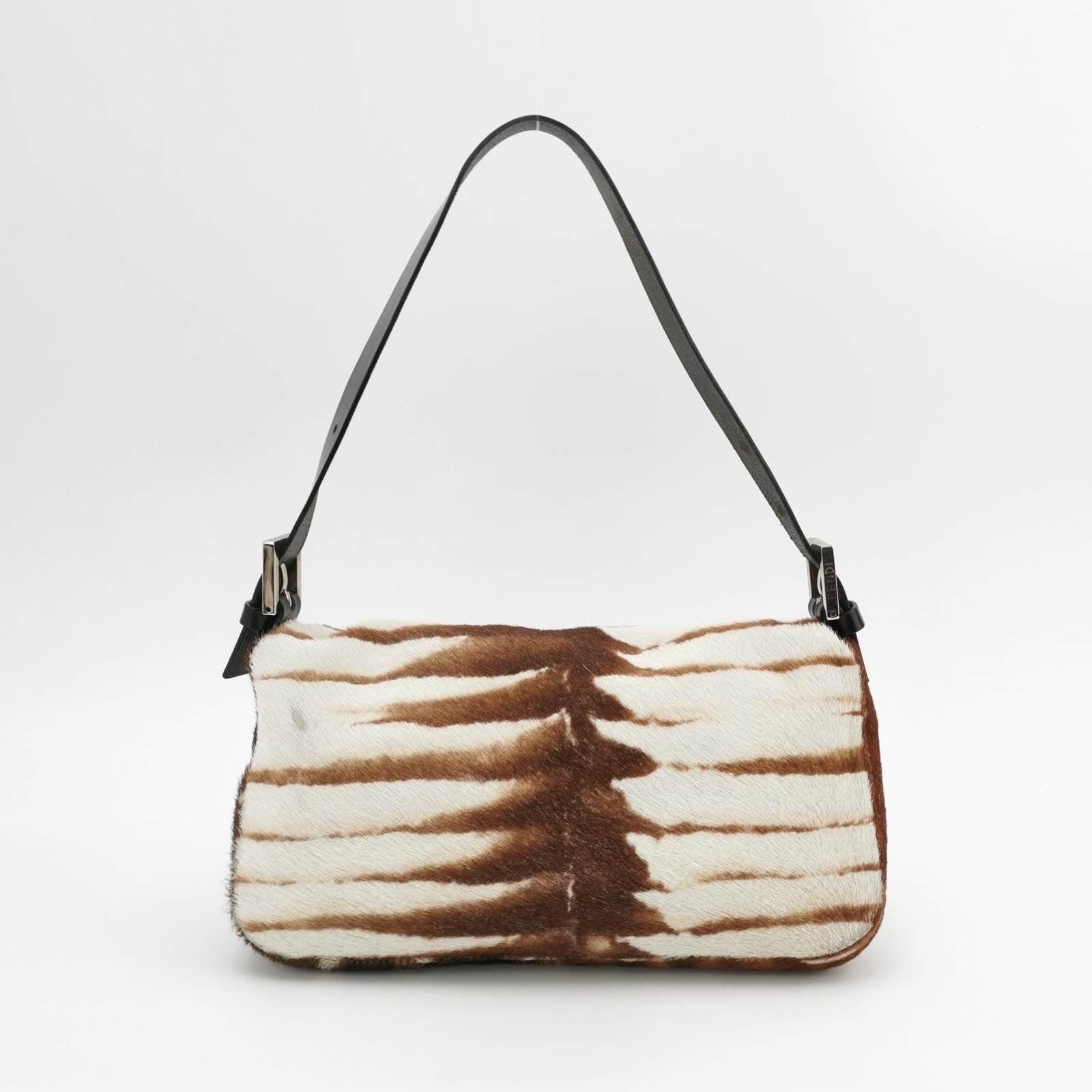 Fendi Baguette Pony-hair Style Calfskin Leather in Horse Print 2