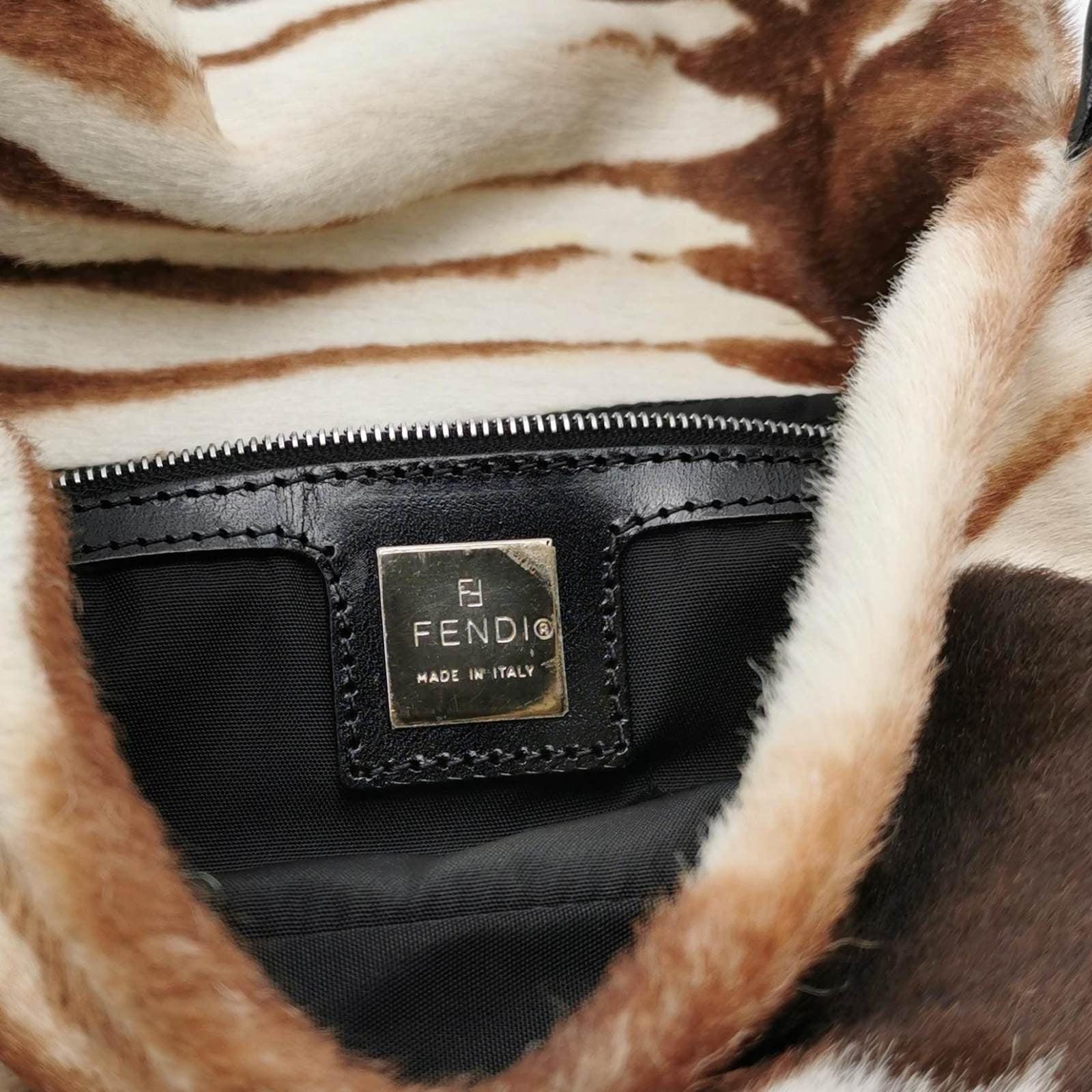 Fendi Baguette Pony-hair Style Calfskin Leather in Horse Print 5