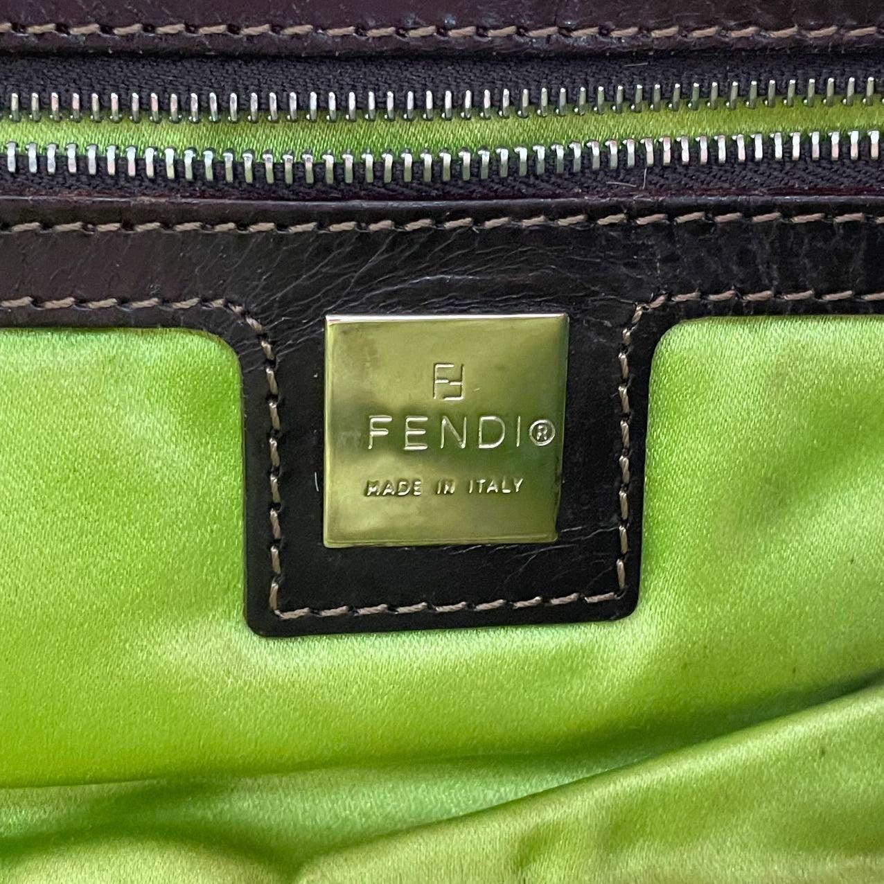 Fendi Baguette Pony-style Calfskin Leather Shoulder Bag in Pink Cow Print 5