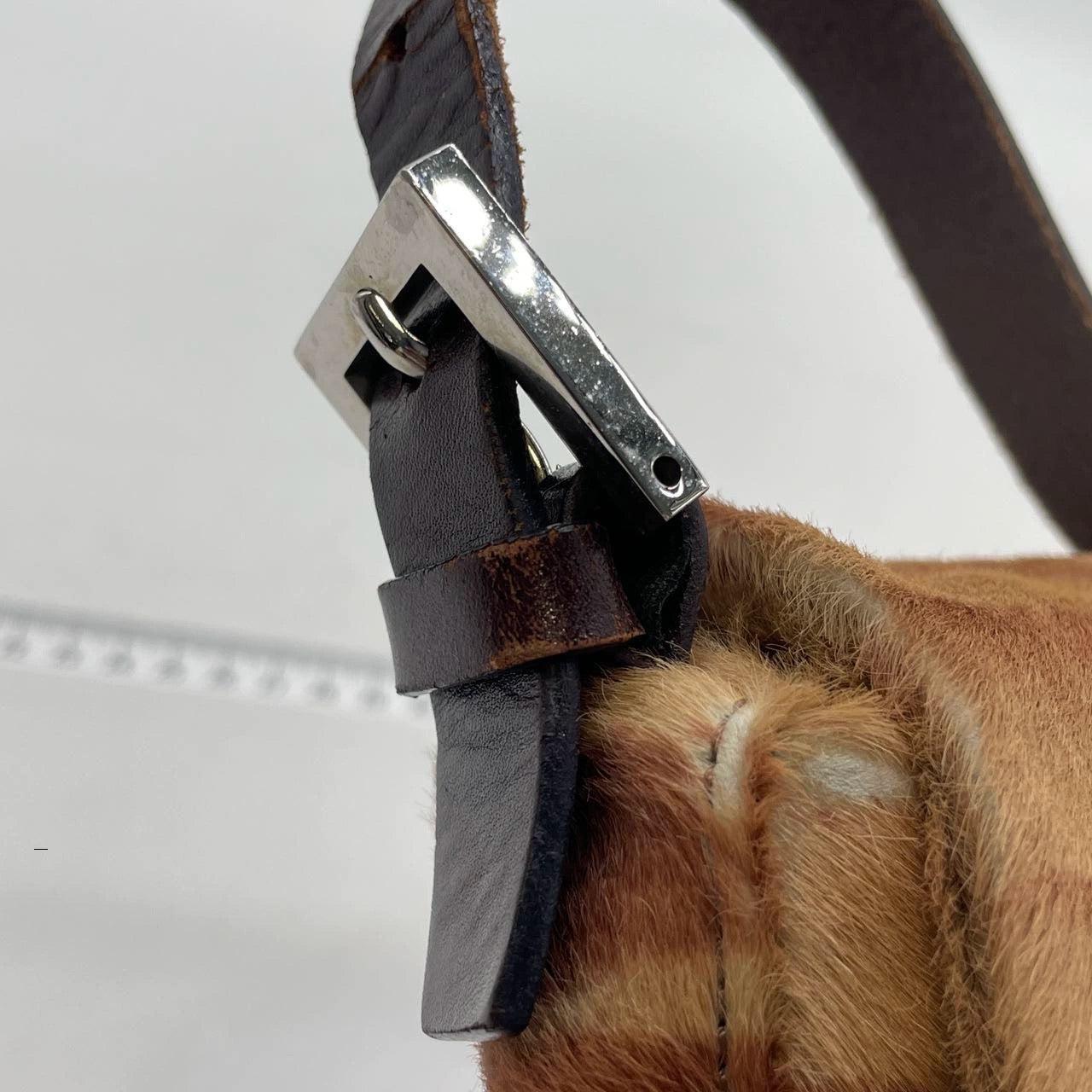 Fendi Baguette Pony-style Calfskin Leather Zebra Print 8