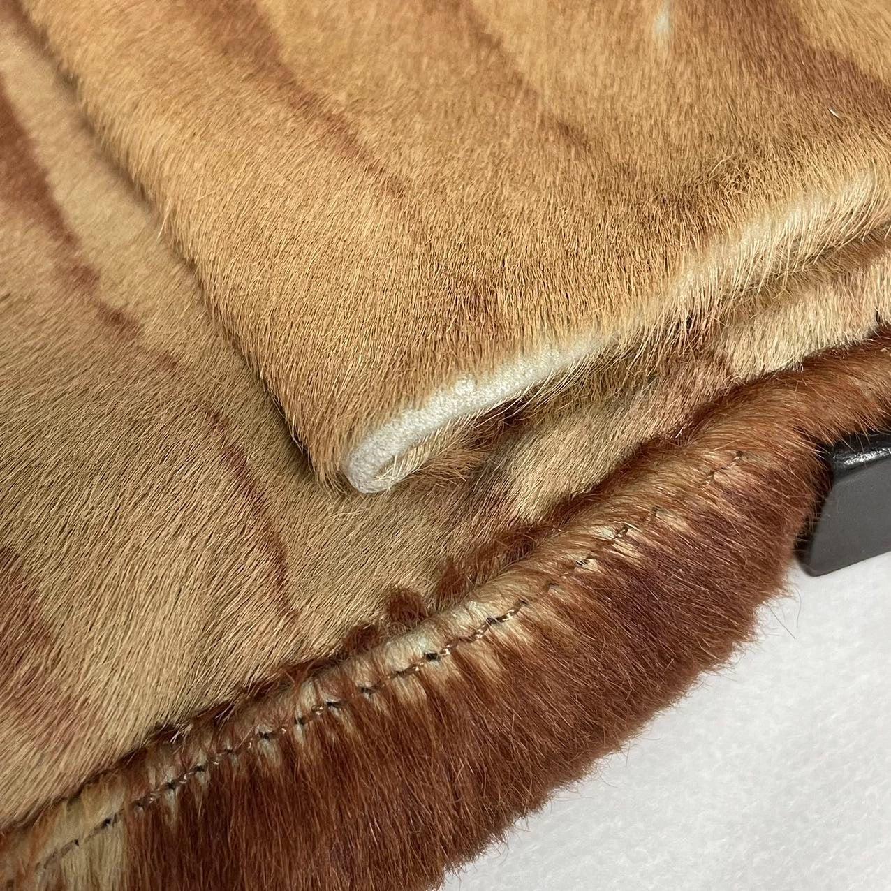 Fendi Baguette Pony-style Calfskin Leather Zebra Print 4