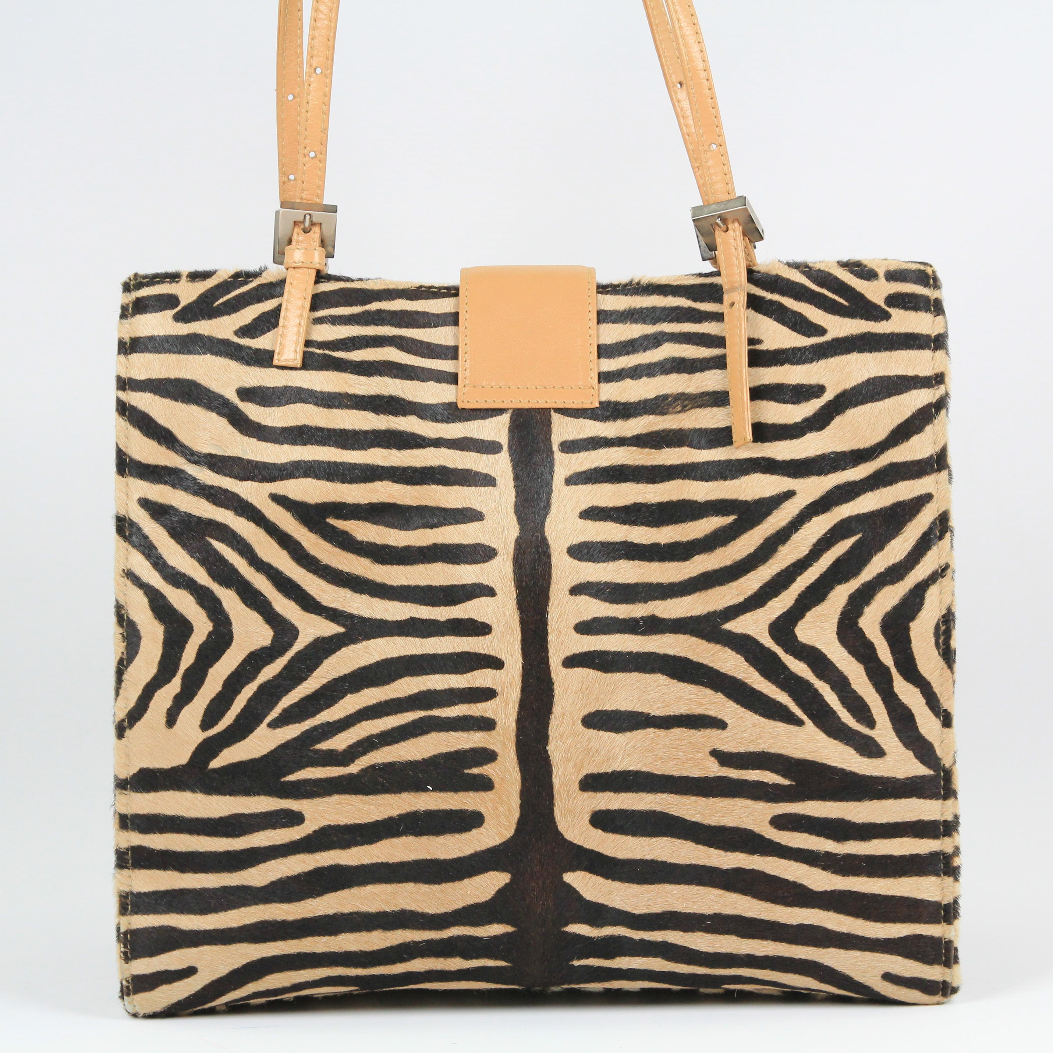Fendi Baguette pony-style calfskin tote For Sale 14
