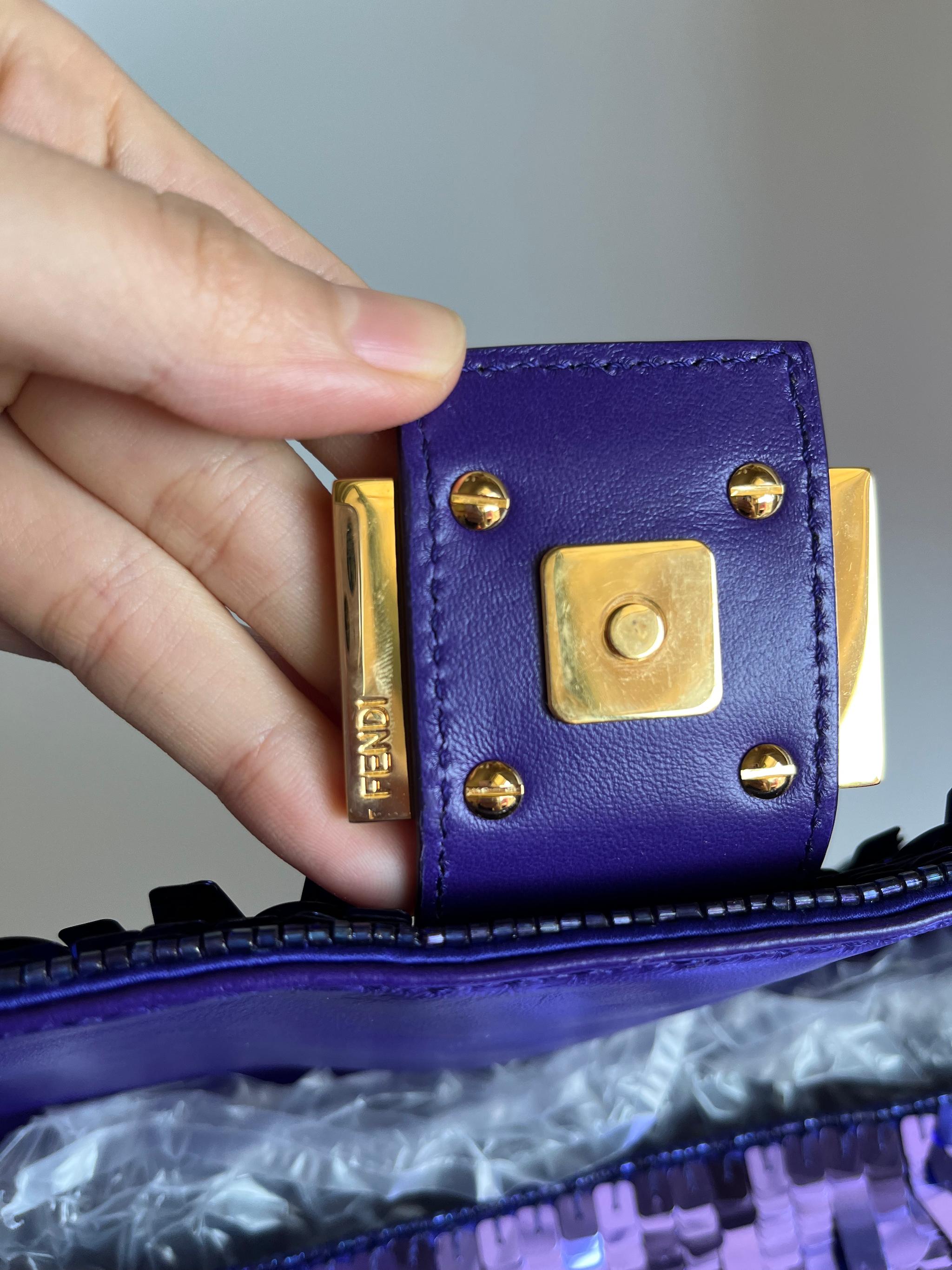 Fendi Baguette paillettes violettes Sex and City 8