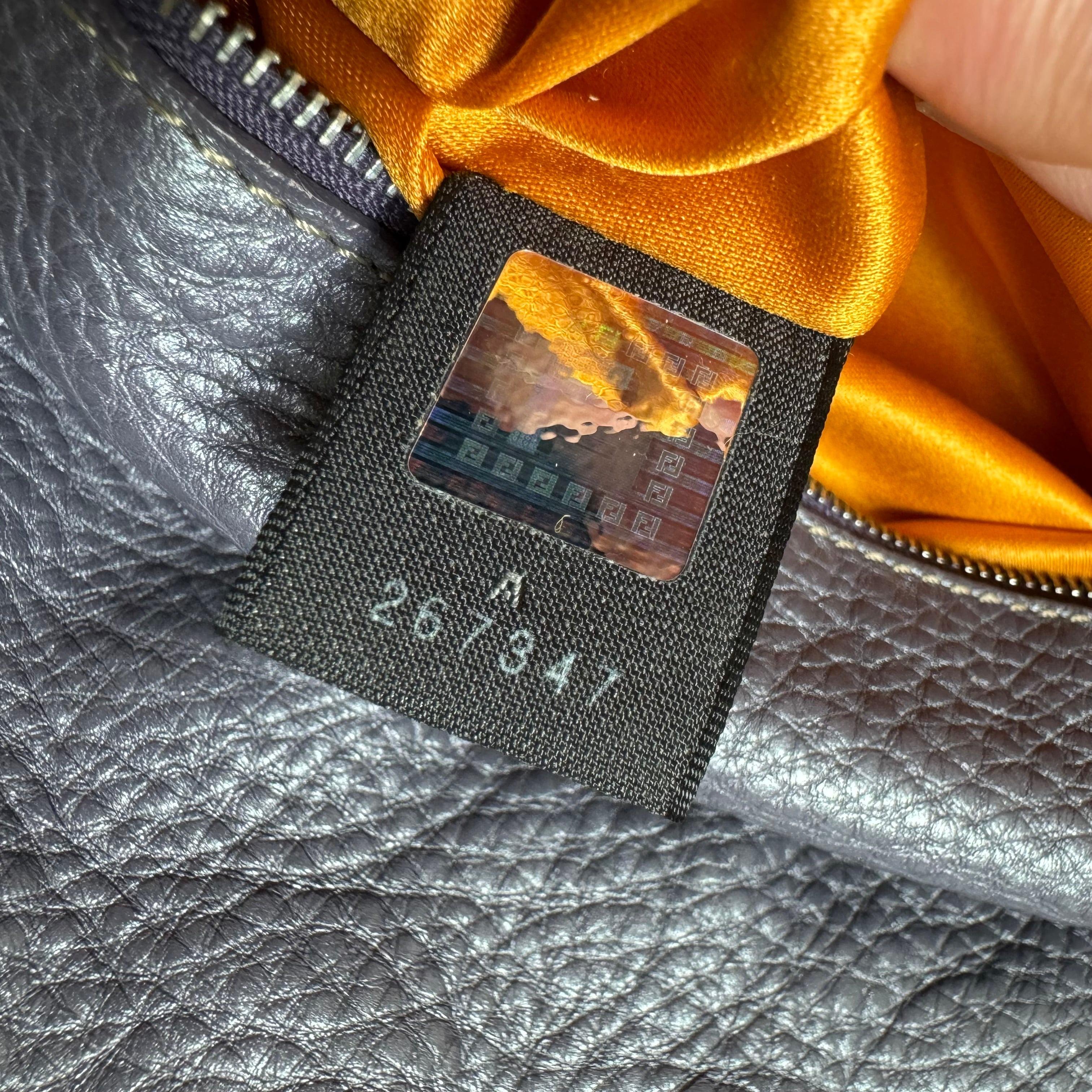 Fendi Baguette Purple Snakeskin Cutout Shoulder Bag For Sale 11