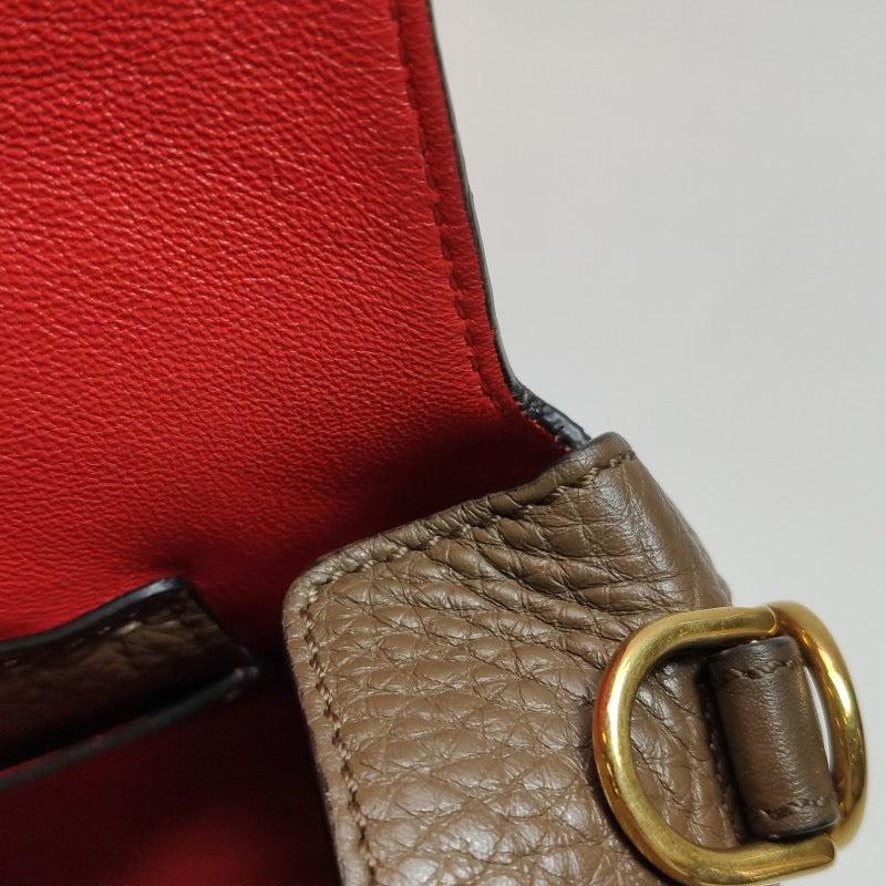 Fendi Baguette Selleria Calfskin Leather Crossbody Bag Large Brown 10