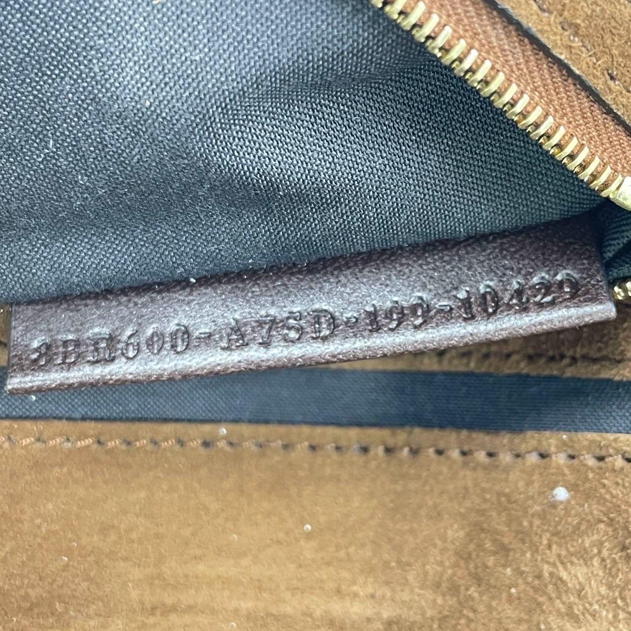 Fendi Baguette Selleria Suede Leather Crossbody Bag Medium Caramel Tan 12