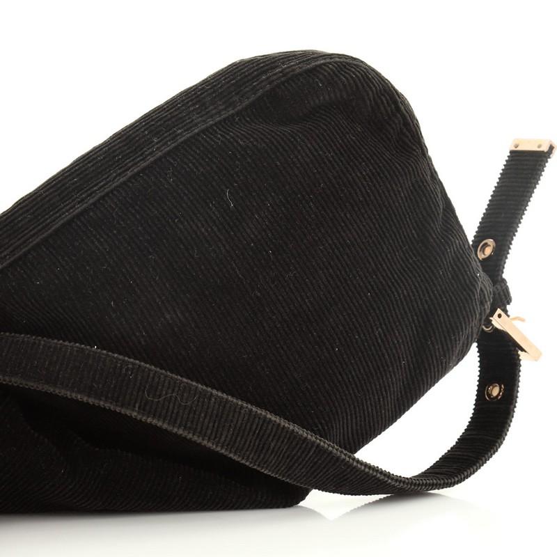 Fendi Baguette Shoulder Bag Corduroy Medium In Good Condition In NY, NY