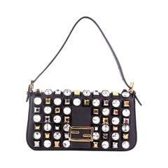 Fendi Baguette Studded Leather