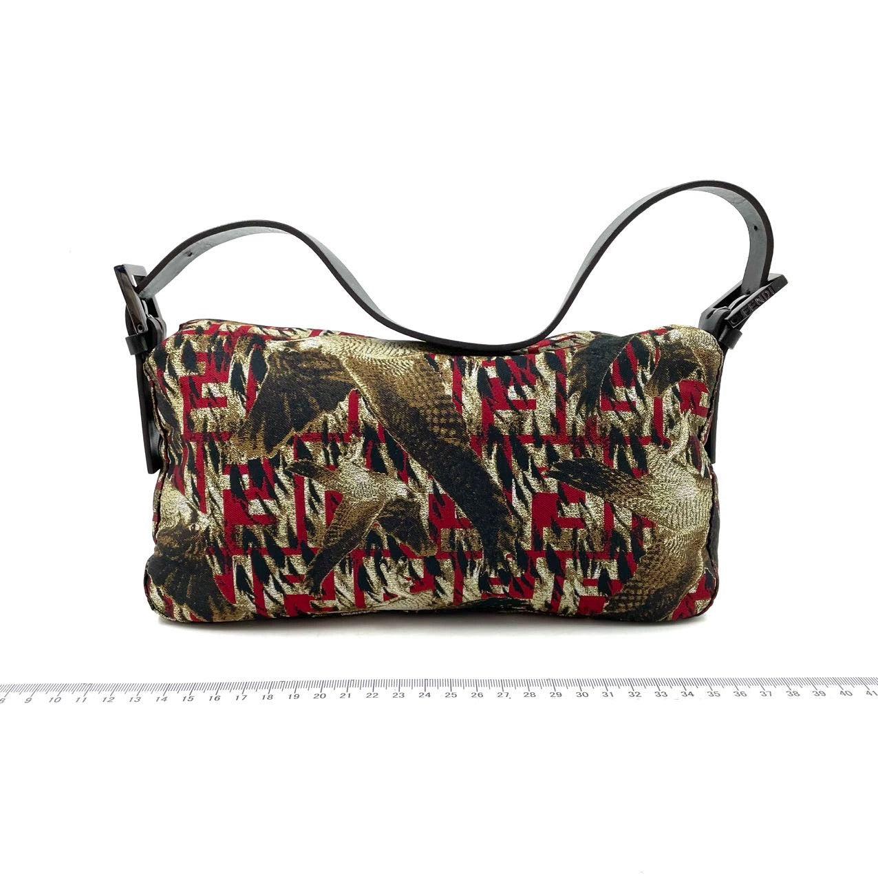 FENDI Baguette Vintage Bird Printed Multicolor Canvas Shoulder Bag
 These are professional photos of the actual bag.
 CONDITION: VERY GOOD
 This preloved/ preowned vintage Fendi Baguette is in very good condition. Medium size. Can be carried by hand