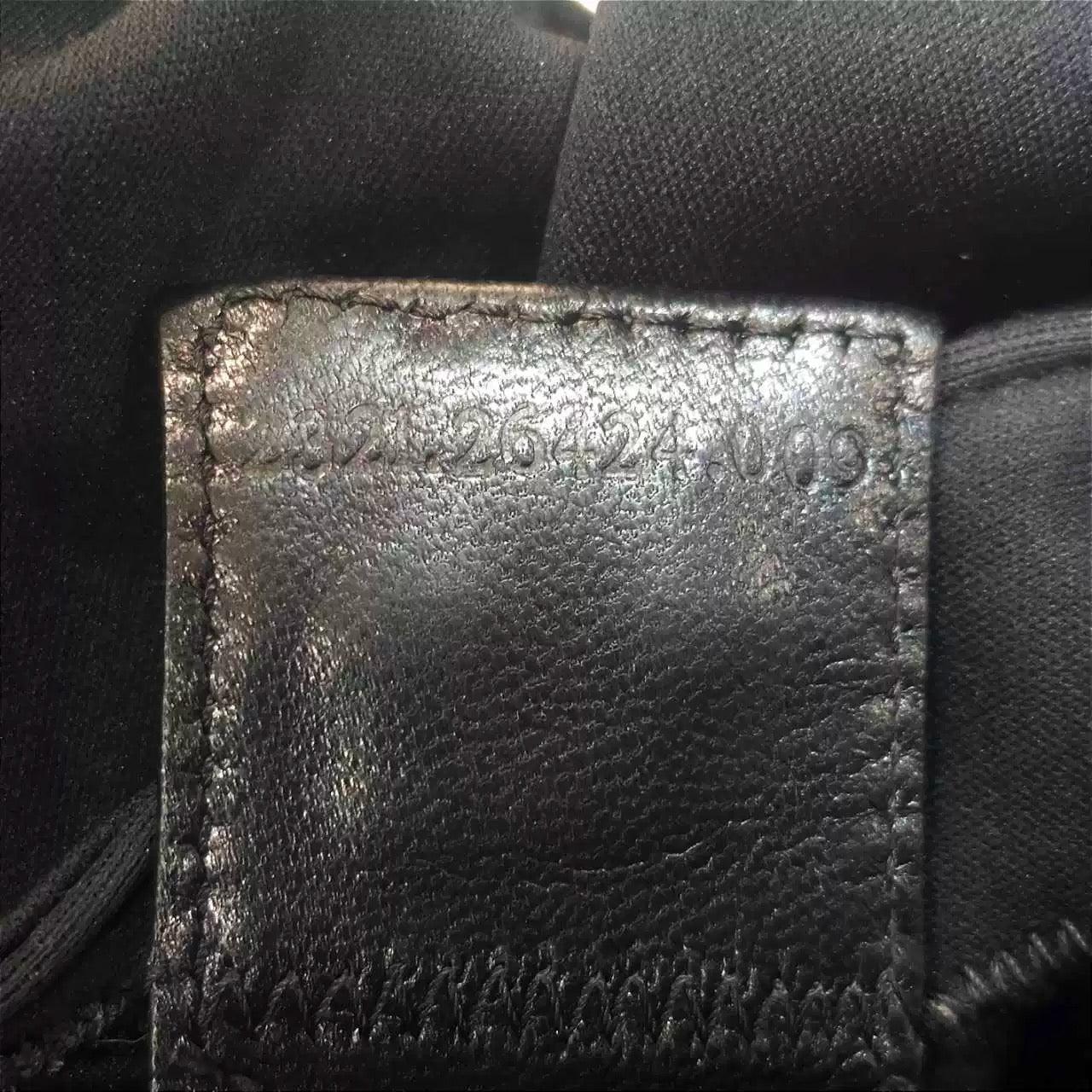 FENDI Baguette Vintage Black Cloth Silver Hardware Shoulder Bag 16