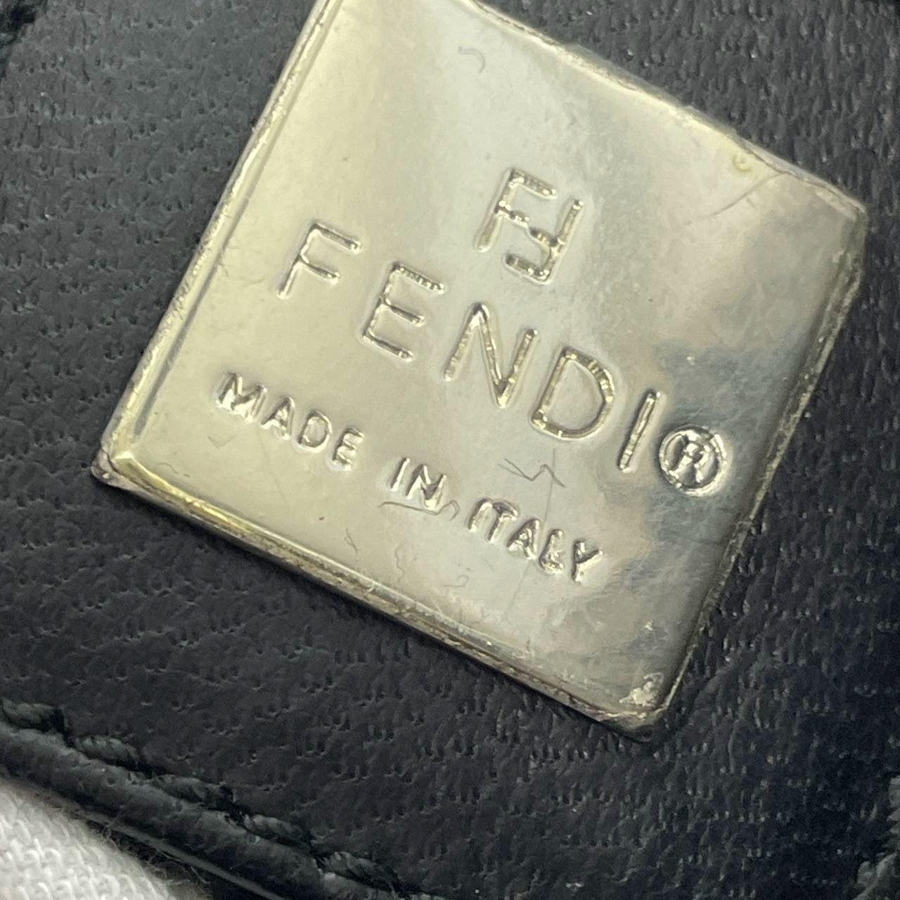 Fendi Baguette Vintage Black Sequins and Leather For Sale 4