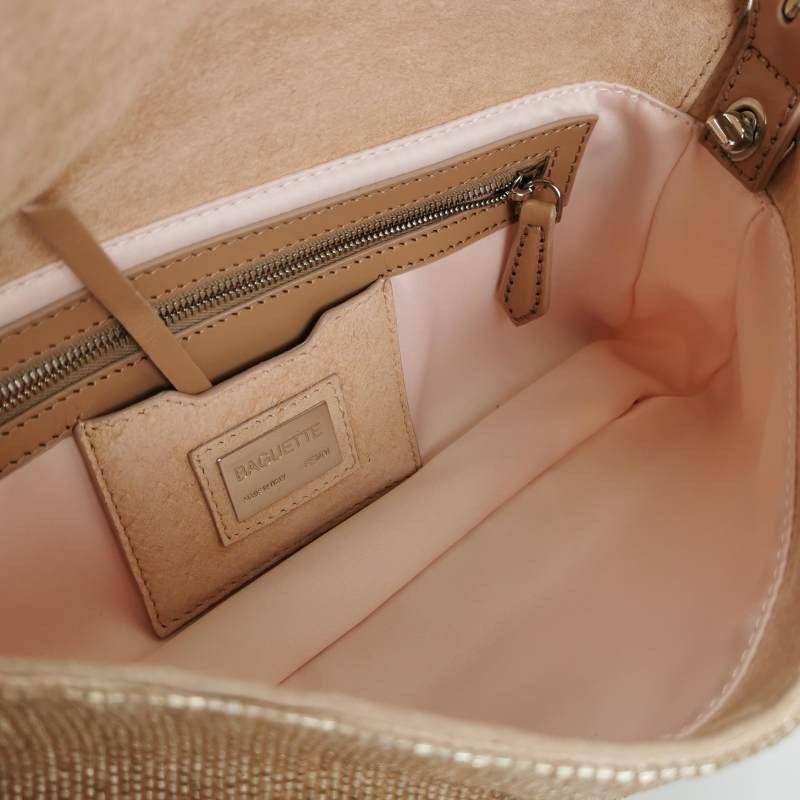 Fendi Baguette Vintage Light Pink Glitter Beads 2