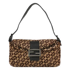 Fendi Baguette, borsa a tracolla vintage in cavallino con doppia pattina