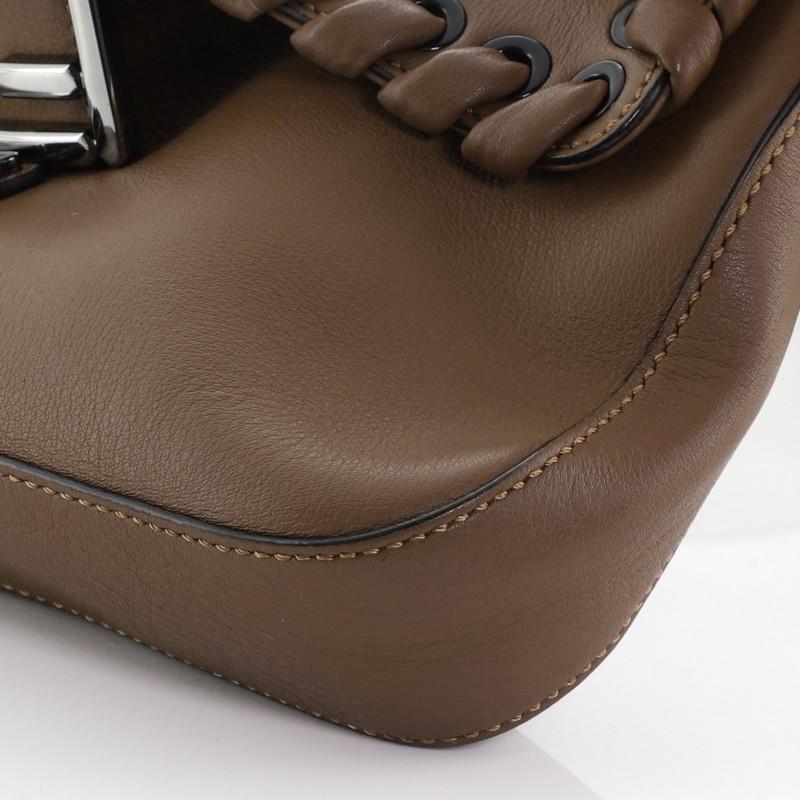 Fendi Baguette Whipstitch Leather In Good Condition In NY, NY
