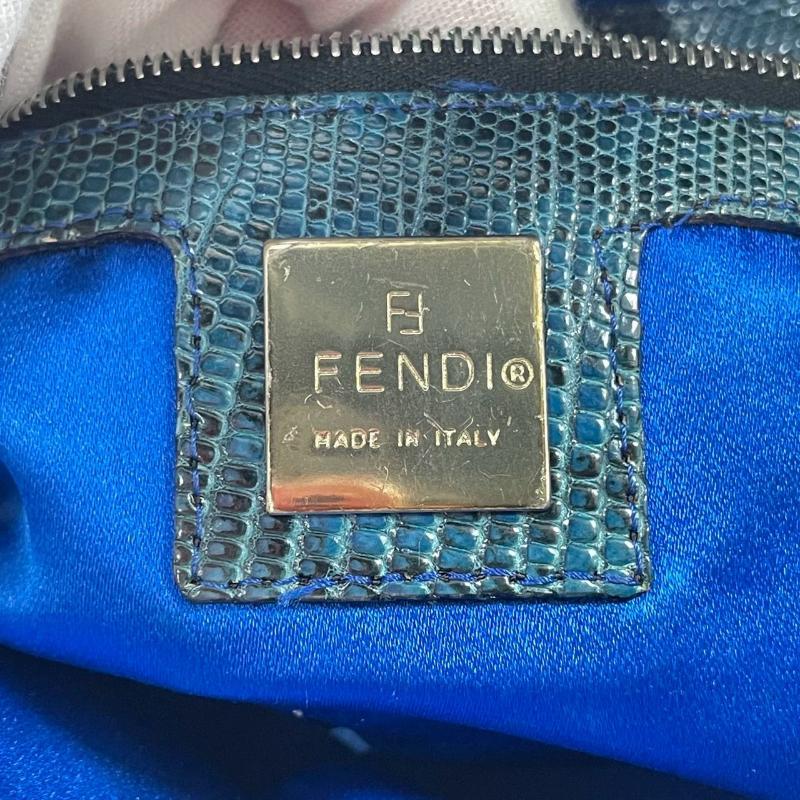 Fendi Baguette Zucca Monogram with Beaded Floral Embroidery 9