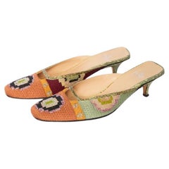 Mules à perles Fendi