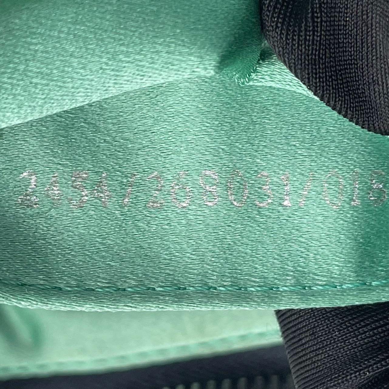 Sac à bandoulière perlé de Fendi Bleu Vert Greene Greene en vente 6