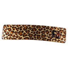 Fendi Beige Animal Printed Hair Clip